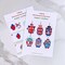 36 Sets 4th of July Craft Kits Patriotic Crafts DIY Owl Ornaments Decoration
